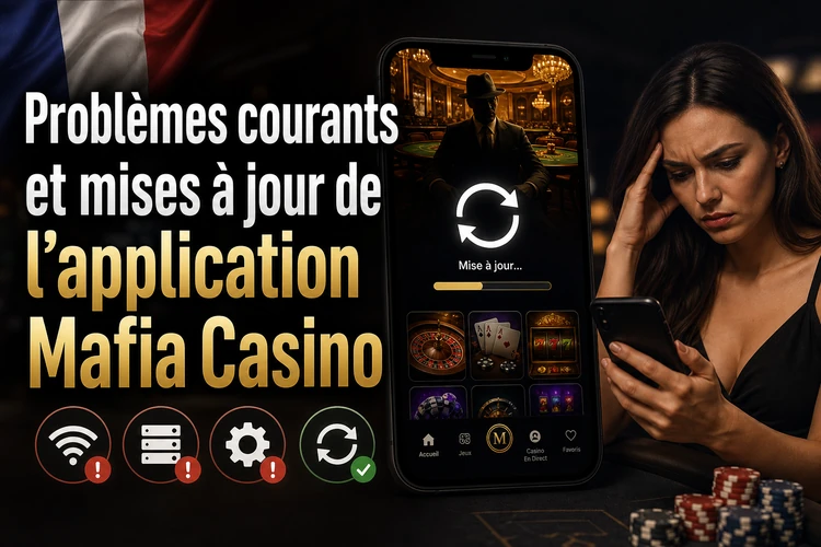Problèmes courants et mises à jour de l'application Mafia Casino
