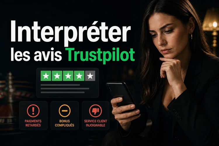 Comment interpréter les avis Trustpilot sur un casino ?